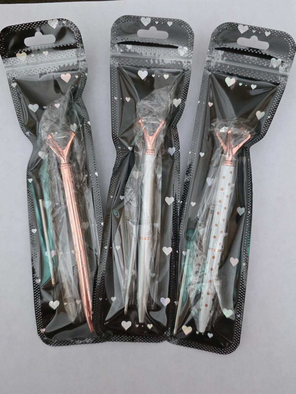 Bling Metal Pens 💎Set Of 3💎  With Refills - Picture 4 of 4